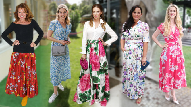 Slavné ženy a květované outfity: Jak je nosí Jitka Čvančarová nebo Hana Heřmánková
