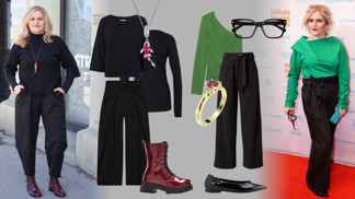 Černé kalhoty dvakrát jinak podle Evy Leinweberové: Se zeleným topem ovládla červený koberec