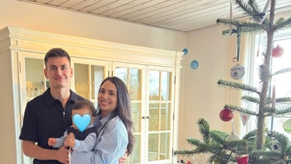 FOTO: Büsra Barut, která se v minulosti sama aktivně věnovala fotbalu, je dnes tou největší oporou obránce Joakima Mæhleho.