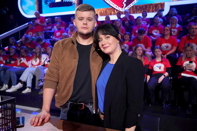 Daniela Choděrová se svým synem. 