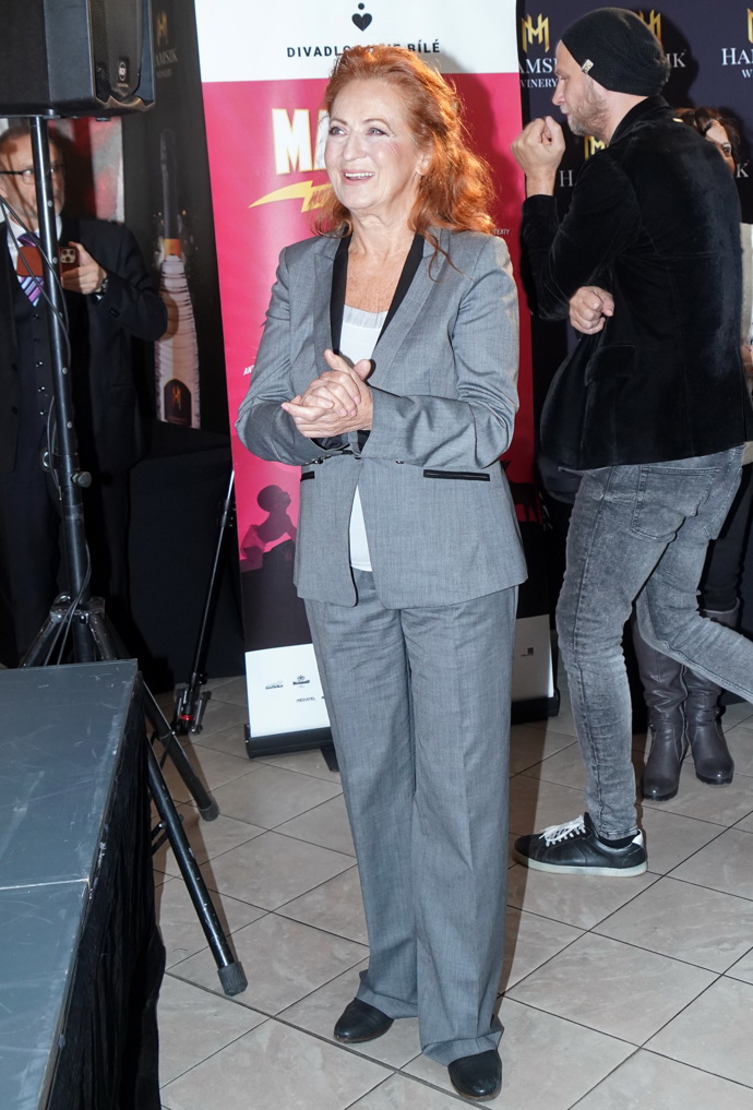 Patří mezi ně tento šedý kalhotový kostýmek, který je velmi nadčasové...