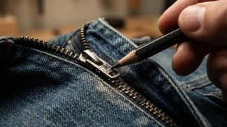 Švadleny tento vteřinový trik se zipem tají: Stačí jedna čára tužkou a jezdec bude po zoubcích klouzat jako po másle