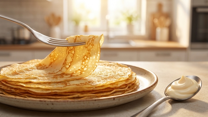 Sbohem gumovým palačinkám: Stačí přidat lžíci majonézy a těsto bude neuvěřitelně vláčné