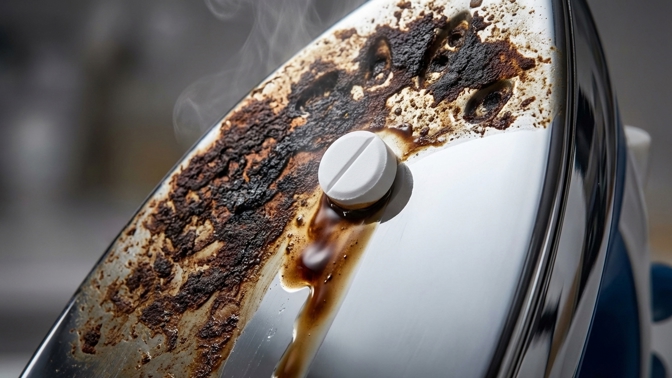 Jak vyčistit připálenou žehličku? Zkuste trik s tabletou paracetamolu