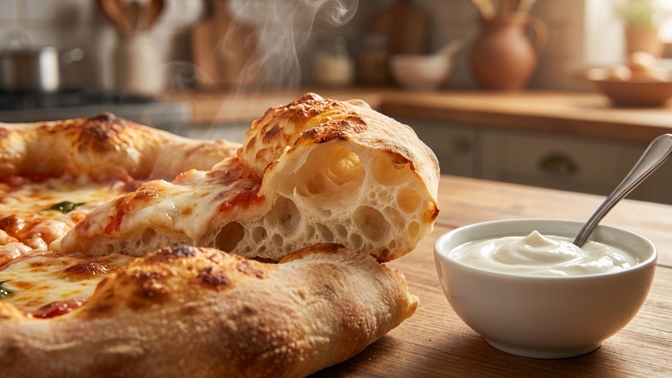 Jak na nadýchané těsto na pizzu? Přidejte dvě lžíce bílého jogurtu