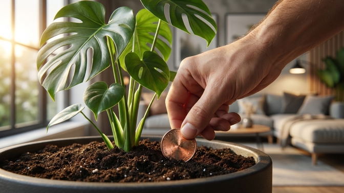 Měď jako přírodní fungicid: Jak mince v květináči chrání kořeny?