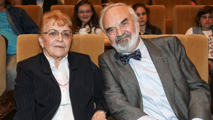 Zdeněk Svěrák se svou manželkou Boženou.
