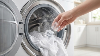 Sbohem žehličko: Hoďte dvě kostky ledu do sušičky a sledujte, jak se prádlo samo vyrovná za pár minut