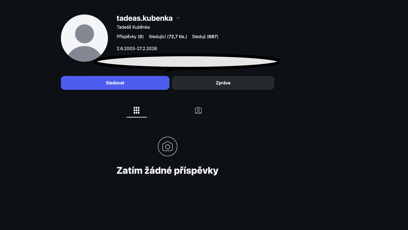 FOTO: Na jeho dříve velmi aktivním Instagramu nezbyla jediná fotka ani video.
