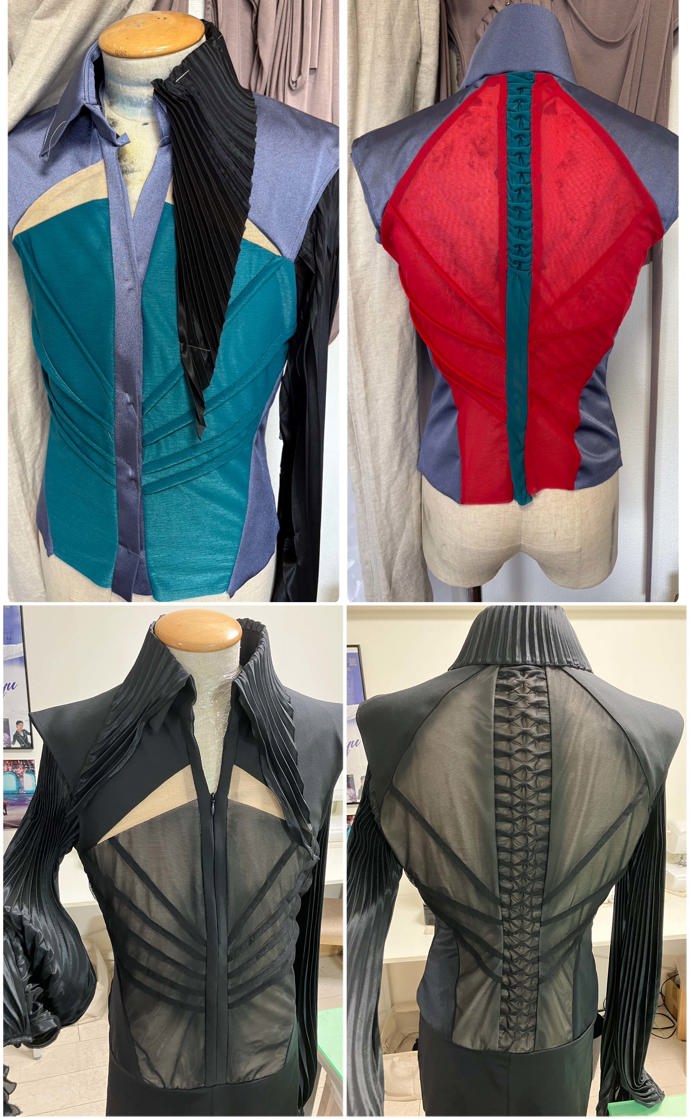 Ačkoliv kostýmy určené pro tak výjimečný talent, jakým Ilia Malinin je, musí zaujmout na první pohled, klíčovým kritériem zůstávají flexibilita a komfort. I proto návrhářka Satomi Ito často upravuje jednotlivé dekorace tak, aby se přizpůsobily pohybu