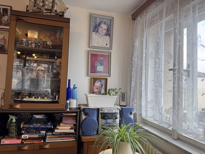 Zde se nachází mnoho artefaktů, které fotograf za roky nasbíral. 