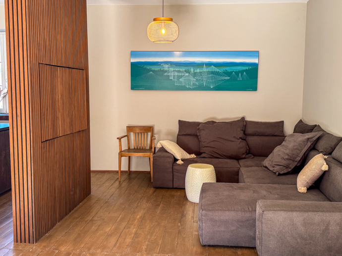 Sedací souprava ladí barevně se svým okolím