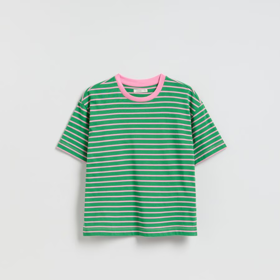 Pruhované bavlněné tričko, Reserved, 359 Kč