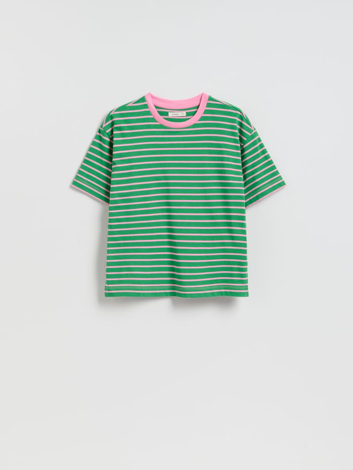 Pruhované bavlněné tričko, Reserved, 359 Kč