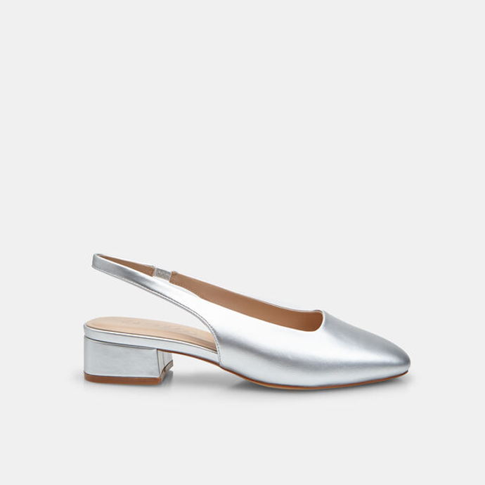 Lodičky slingback s blokovým podpatkem, Baťa, 999 Kč