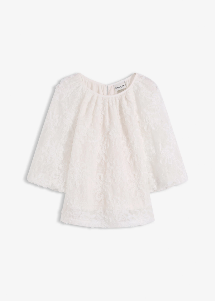 Halenka s krajkovým květinovým vzorem, Bonprix, 349 Kč