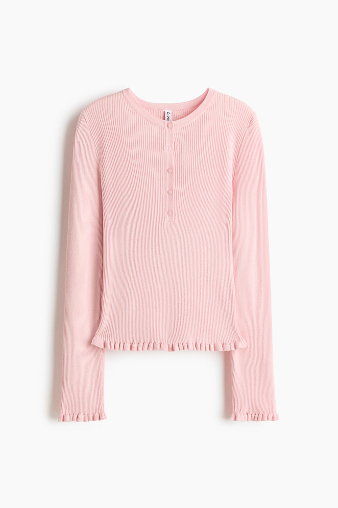 Top z žebrovaného úpletu, H&M, 479 Kč