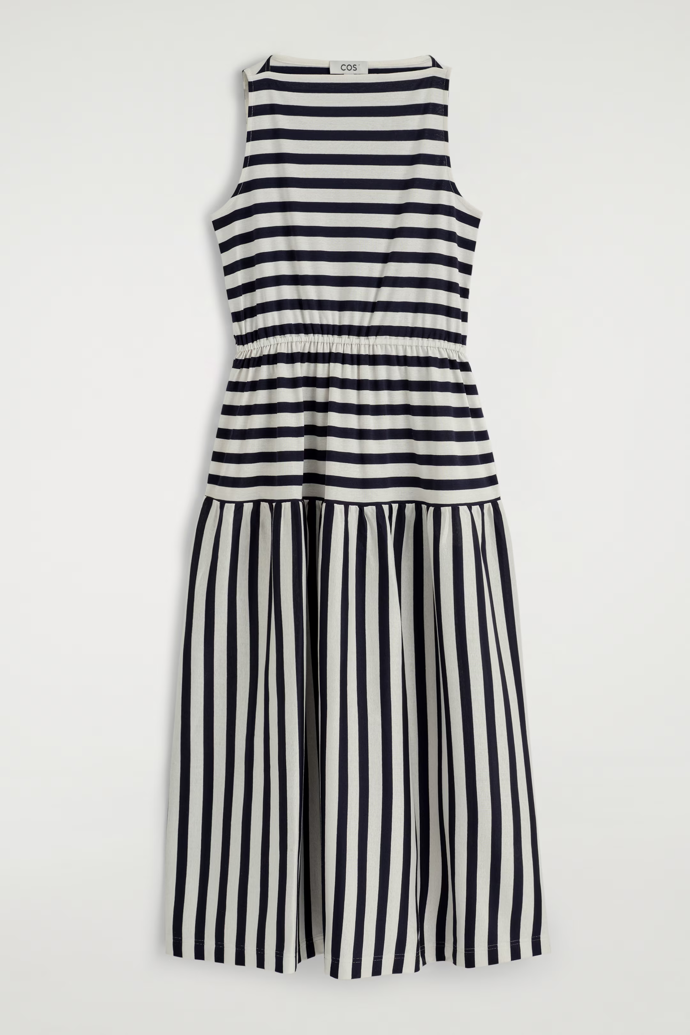 Midi šaty s lodičkovým výstřihem, COS, 2500 Kč