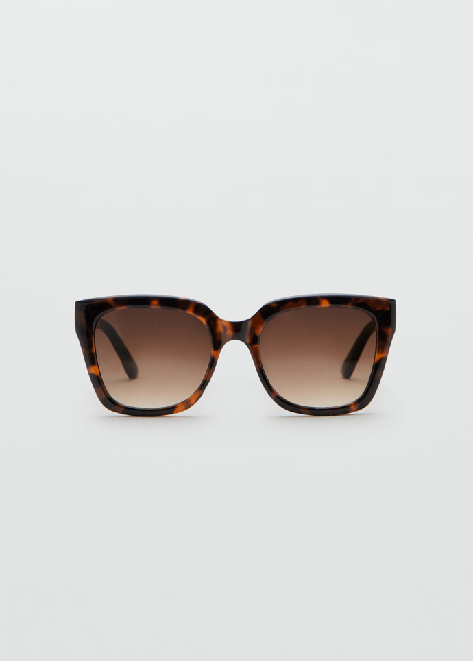 Sluneční brýle s hranatými obroučkami, Mango, 599 Kč