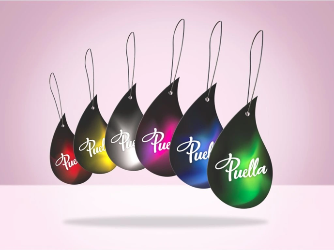 Vyzkoušet můžete i univerzální voňavou visačku od značky Puella, vyjde vás na 165 Kč.