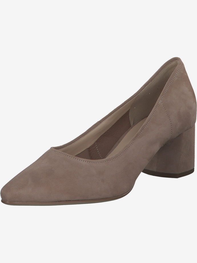 Pohodlné, ale elegantní šedobéžové lodičky po vzoru herečky, které barevně budou ladit právě k ostatním doplňkům, má v nabídce třeba značka Högl, a to za 3999 Kč.