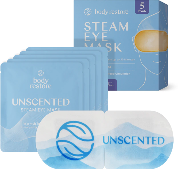 Samonapařovací maska na oči od Body Restore vaše oči naopak příjemně zahřeje. Seženete ji za 243 Kč