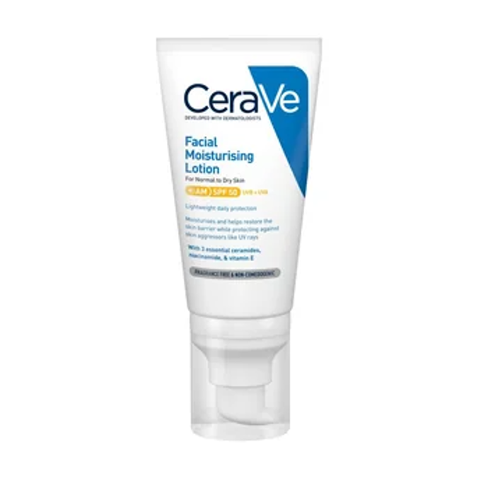 Hydratační péče o pleť s SPF 50, CeraVe, 445 Kč