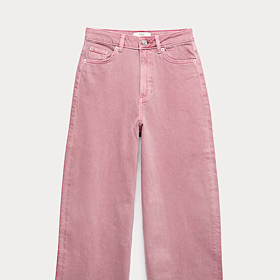 Zkrácené džíny s vysokým pasem a širokými nohavicemi, Marks&Spencer, 999 Kč