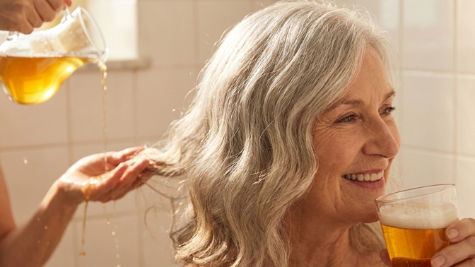 Pivo na vlasy? Starý trik jim zvýší objem i lesk lépe než drahá kosmetika