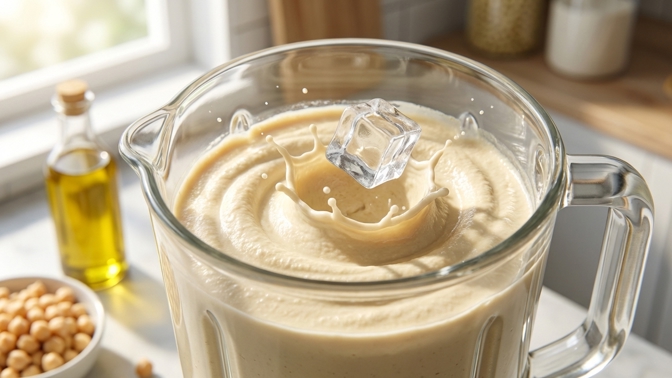 Cizrnová pomazánka už nikdy nebude tuhá: Jedna kostka ledu v mixéru udělá velké změny