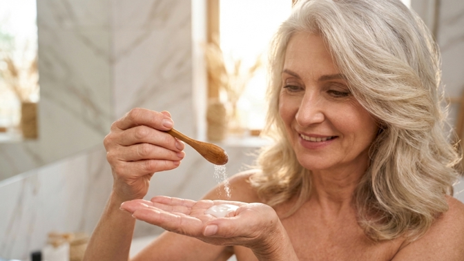 Ženy 50+ si přidávají jedlou sodu do šamponu: Levný trik pro objem a lesk vlasů