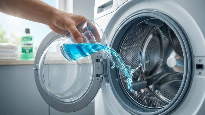 Zápach z pračky? Zkuste ústní vodu jako levnou dezinfekci a čistič