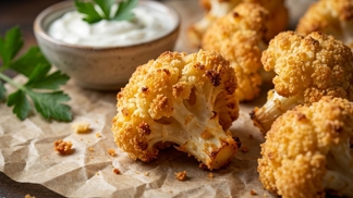 Nejkřupavější pečený květák bez litrů tuku: Tato jogurtová finta v trojobalu zajistí, že obal z růžiček už nikdy nesjede