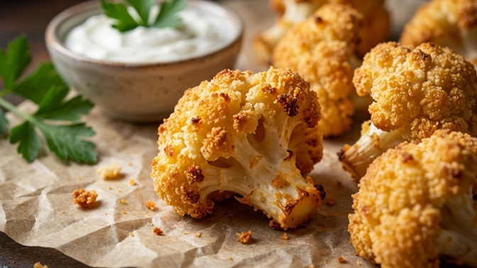 Nejkřupavější pečený květák bez litrů tuku: Tato jogurtová finta v trojobalu zajistí skvělou krustu