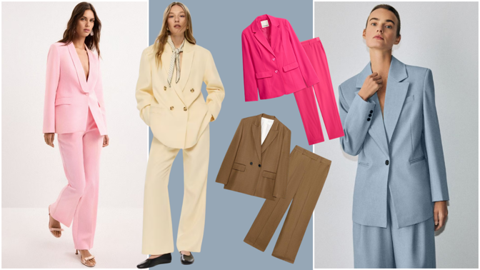 Nejstylovější kalhotové kostýmy na jaro 2026: Pastely, elegance a investice, která se vyplatí