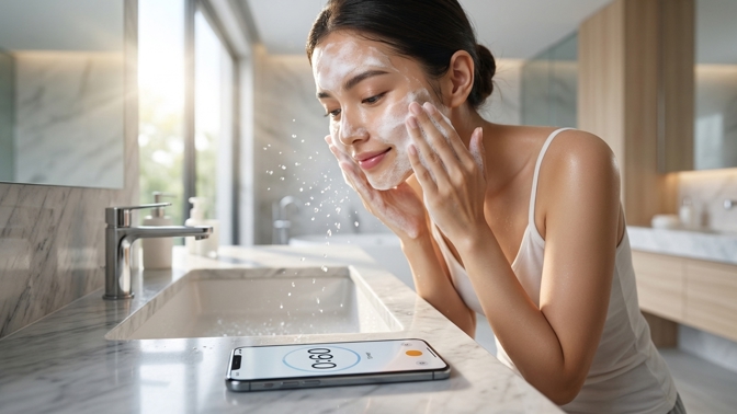Než si začnete mýt obličej, zapněte si na mobilu stopky: Těchto 60 sekund u umyvadla vymaže černé tečky