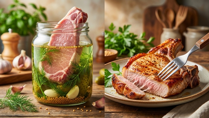 Jak na nejkřehčí vepřové maso? Stačí lák z nakládaných okurek