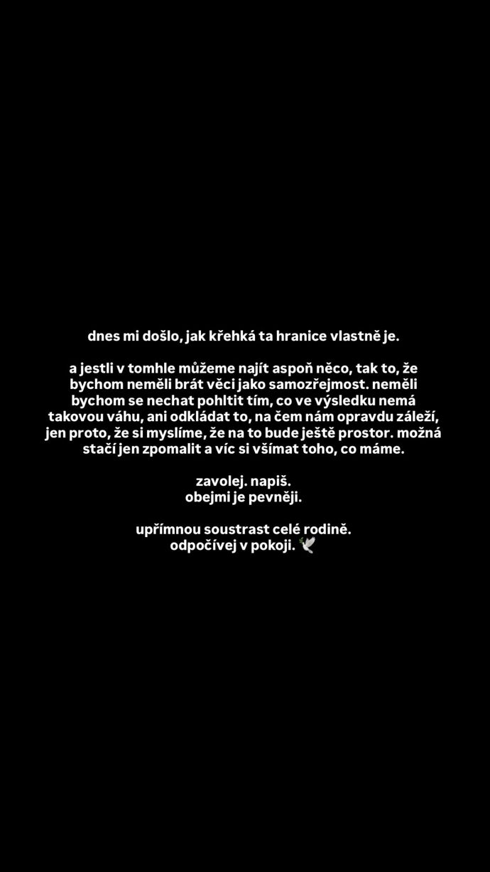 Kordula Stropnická se vyjádřila k úmrtí Dominiky Elischerové.