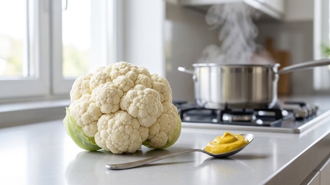 Sbohem zápachu z vařeného květáku: Stačí jedna lžička hořčice