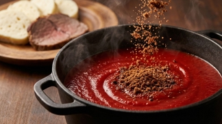 Hladká a temně rudá rajská bez gramu mouky: Tato jedna nastrouhaná věc vytvoří hloubku chuti i barvu, kterou vám bude každý závidět