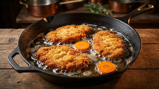 Jak zabránit přepalování oleje při smažení? Stačí dvě kolečka mrkve