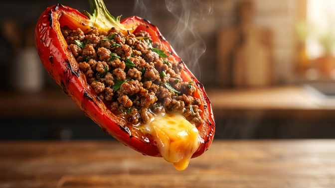 Trik pro plněné papriky: Sýrová pojistka udrží všechnu šťávu uvnitř