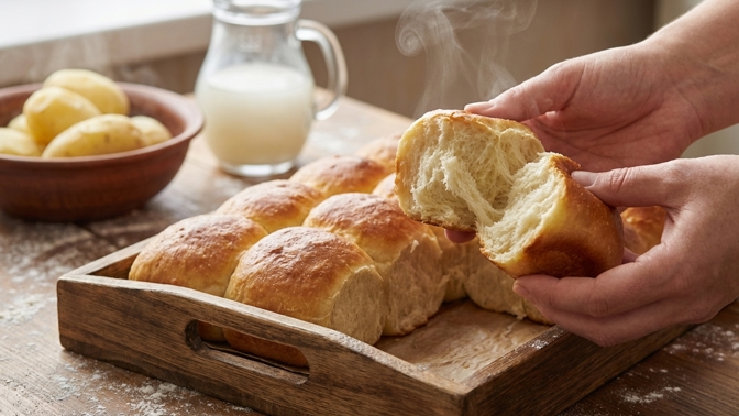 Trik na kynuté těsté: Přidejte vodu z brambor a buchty budou měkké i za tři dny
