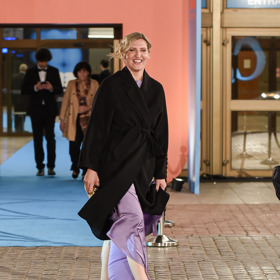 Přímý přenos opouštěla Hanka o poznání dříve než v minulých letech - spěchala za dcerkou. 