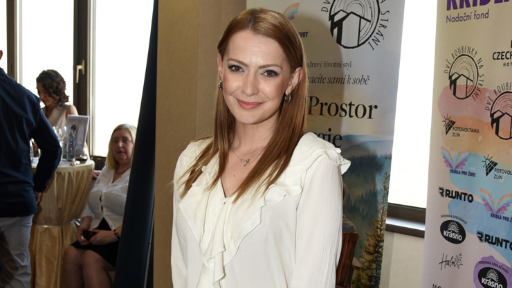 Šárka Vaňková na charitativní akci.