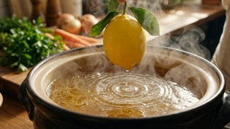 Hoďte do vývaru jeden celý citron: Trik z vídeňských restaurací zbaví polévku mastnoty i kalu
