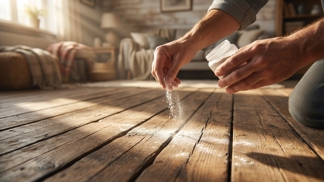 Vrzající podlaha vás už v noci neprozradí: Stačí do spár nasypat věc za pár korun, kterou má každý v koupelně