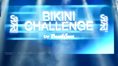 FOTO: Dominique Alagia během bikini challenge.