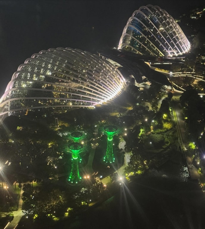 Monika Babišová v Singapuru. 