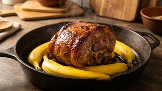 Sbohem vysušenému masu: Tento nečekaný trik s banánovou slupkou v pekáči zajistí, že se i levné kousky budou rozplývat na jazyku jako máslo